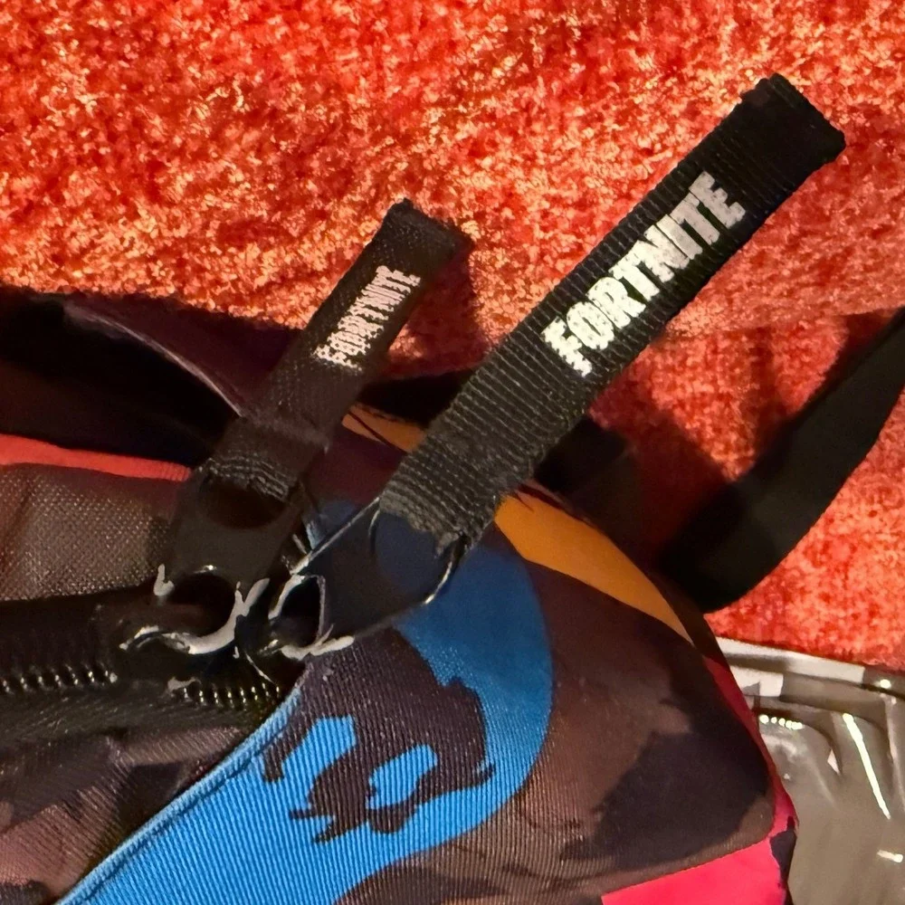 Fortnite Kids Backpack Multicolored Camo‎ Emotes Llamas Graphic